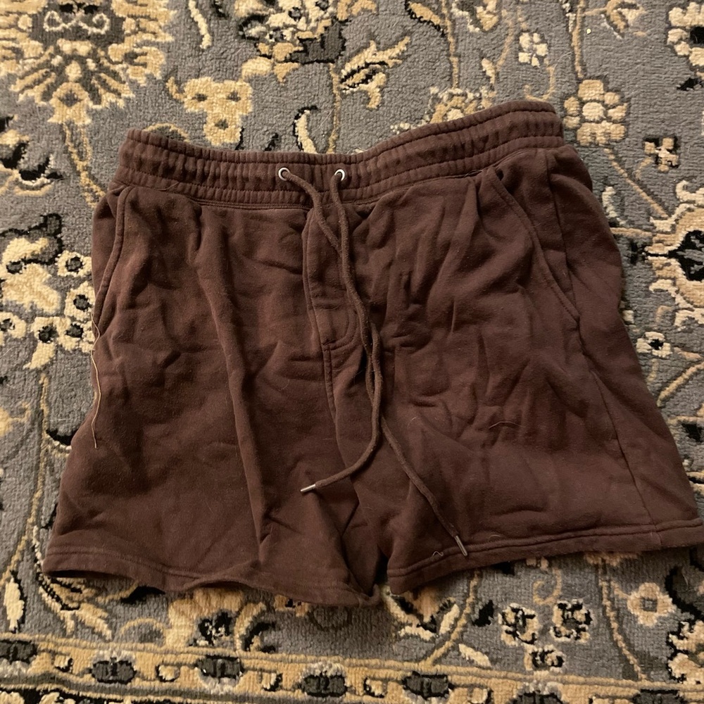 Brown Heavy Cotton Shorts